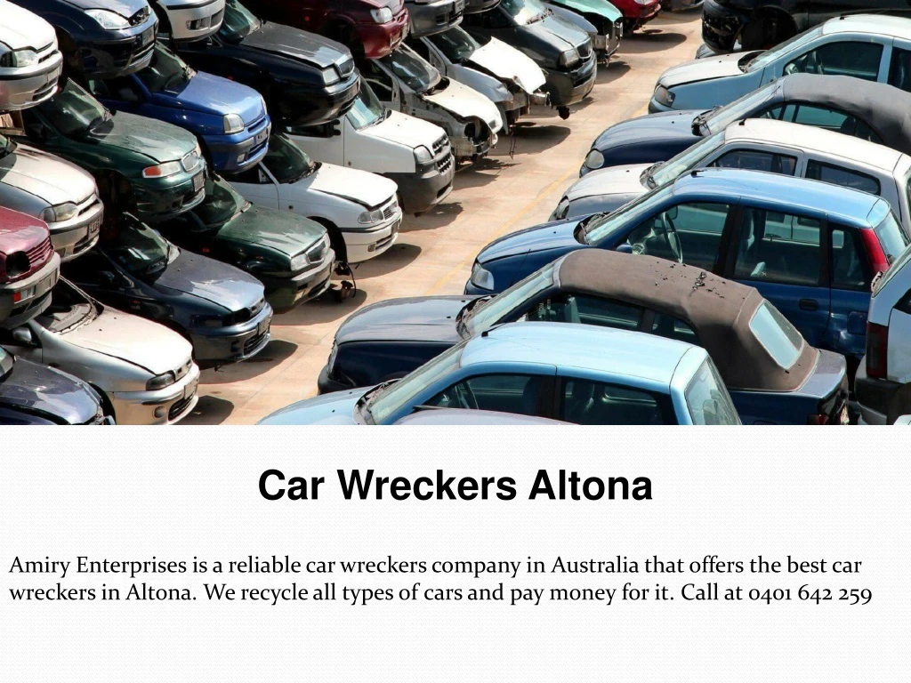 car wreckers altona