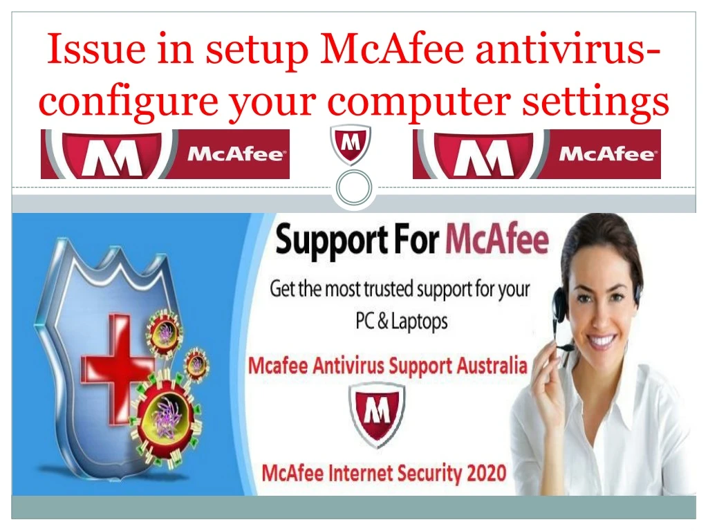 issue in setup mcafee antivirus configure your