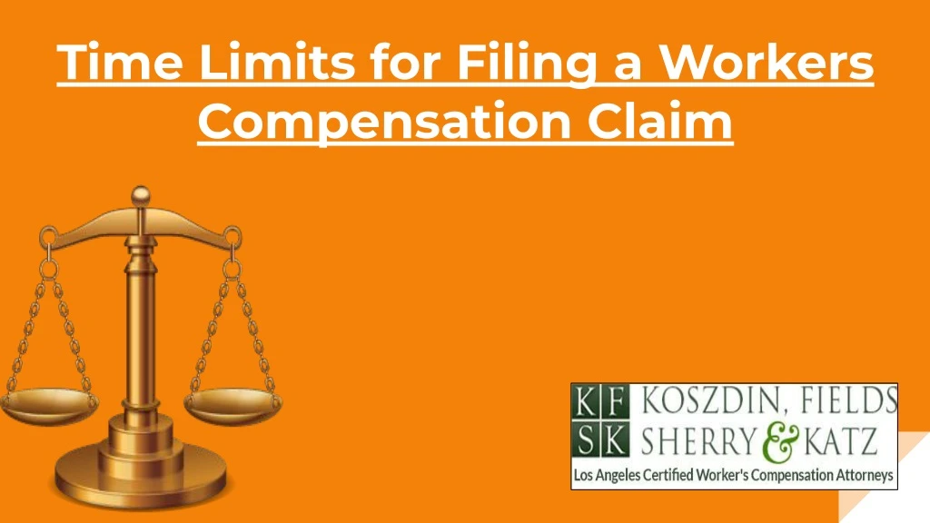 time limits for filing a workers compensation