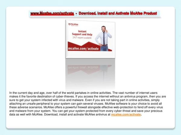 www mcafee com activate download install