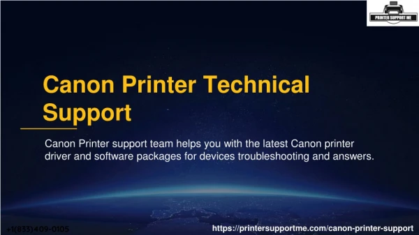 How do I update my Canon printer driver?