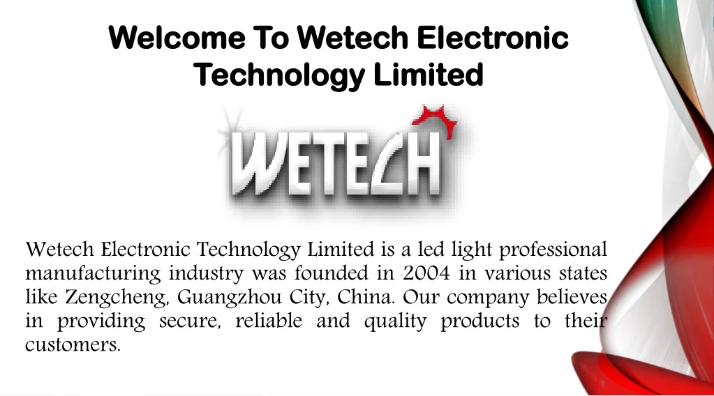 welcome to wetech electronic technology limited