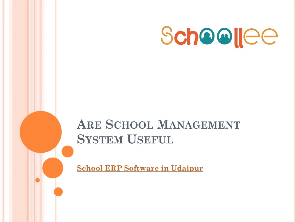 are school management system useful