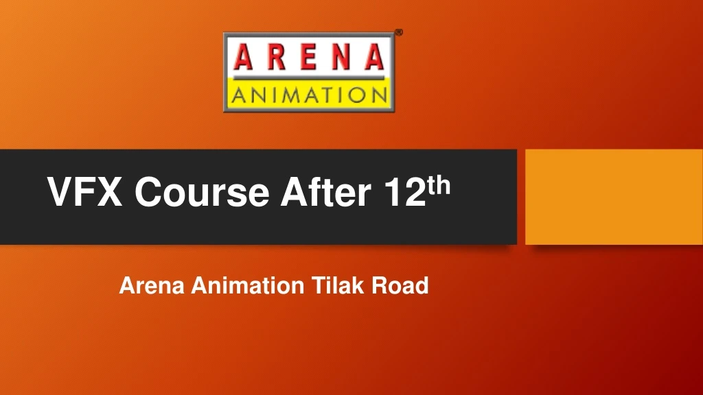 vfx course after 12 th