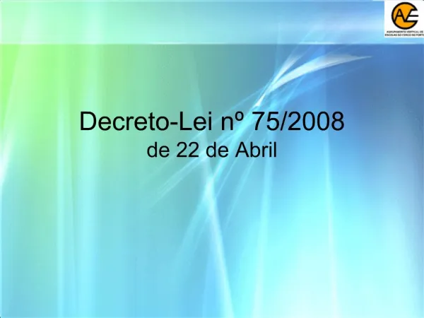 Decreto-Lei n 75