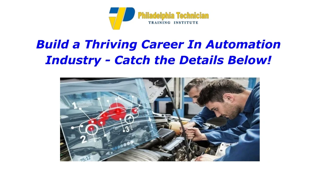 build a thriving career in automation industry