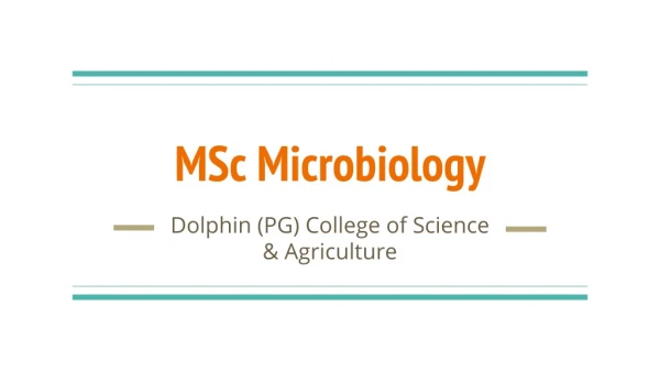 msc microbiology dissertation ppt