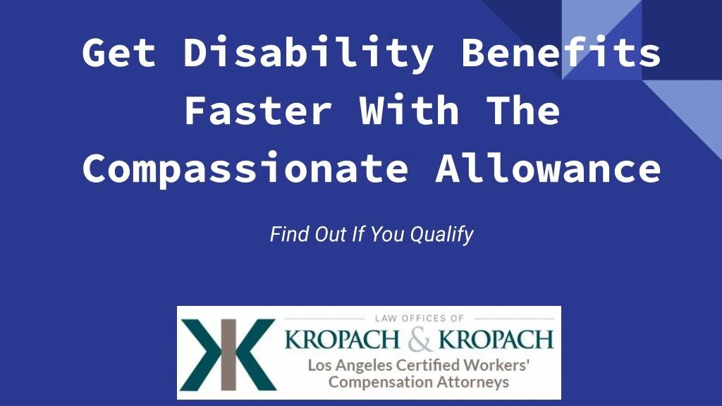 get disability benefits faster with