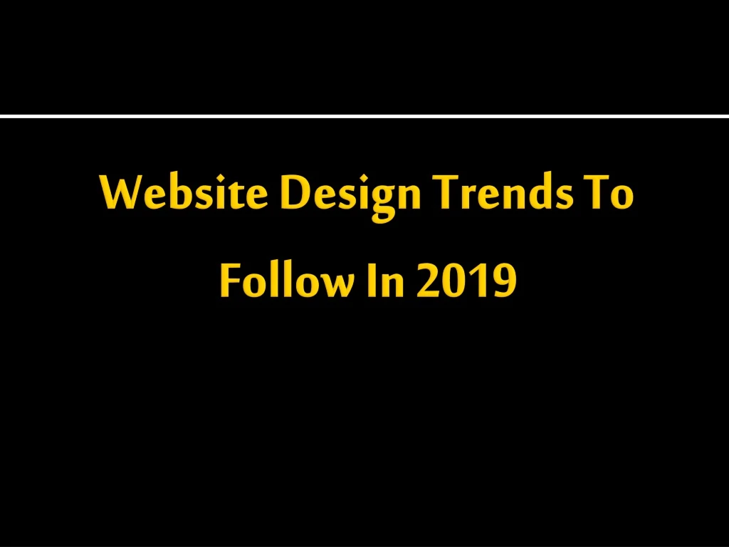 website design trends to follow in 2019