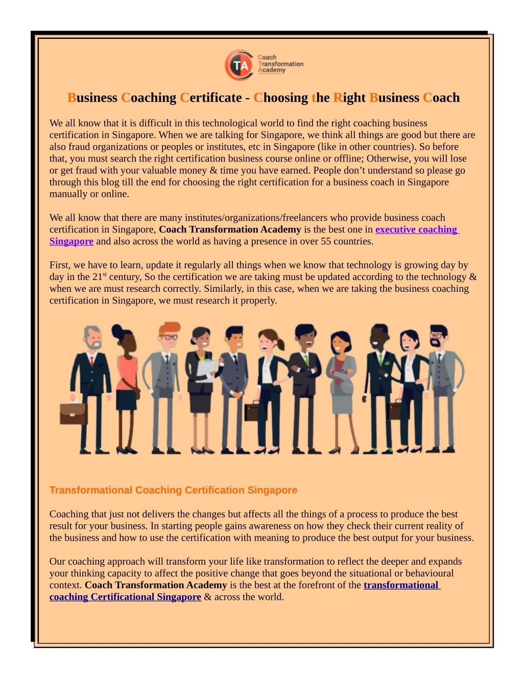 business coaching certificate choosing the right