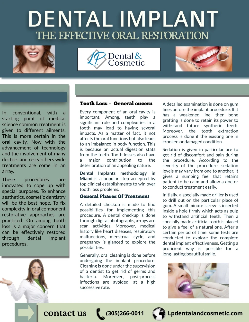 dental implant the effec tive oral res toration