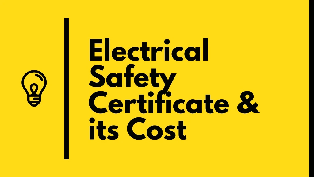 electrical safety certificate its cost