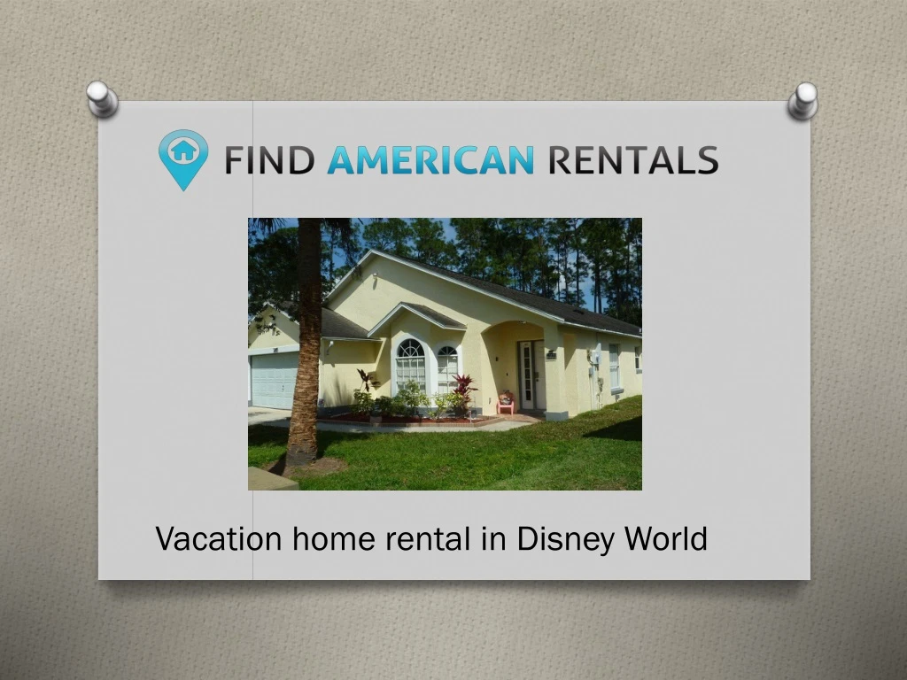 vacation home rental in disney world