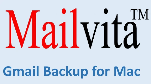 Gmail Backup for Mac