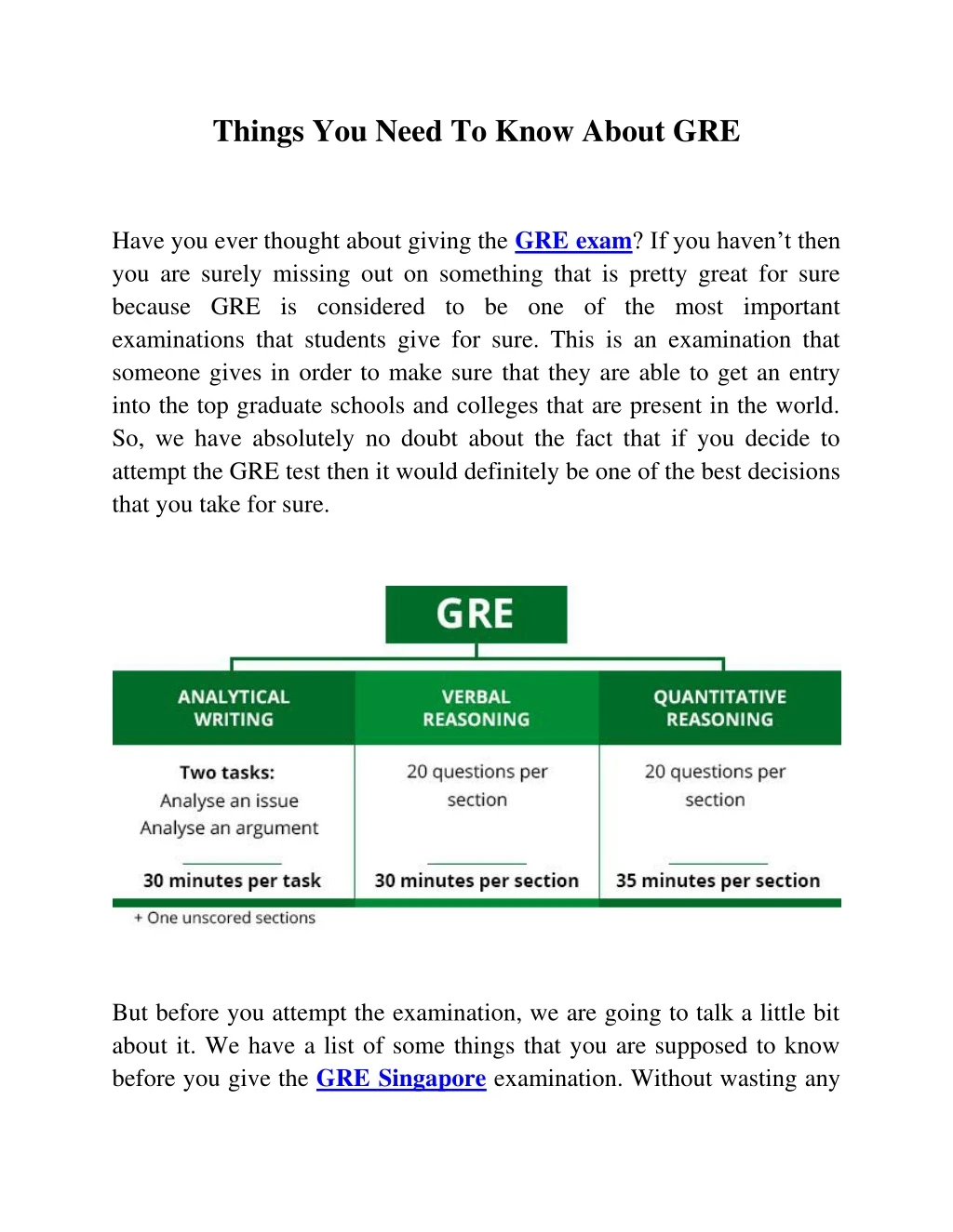 things you need to know about gre