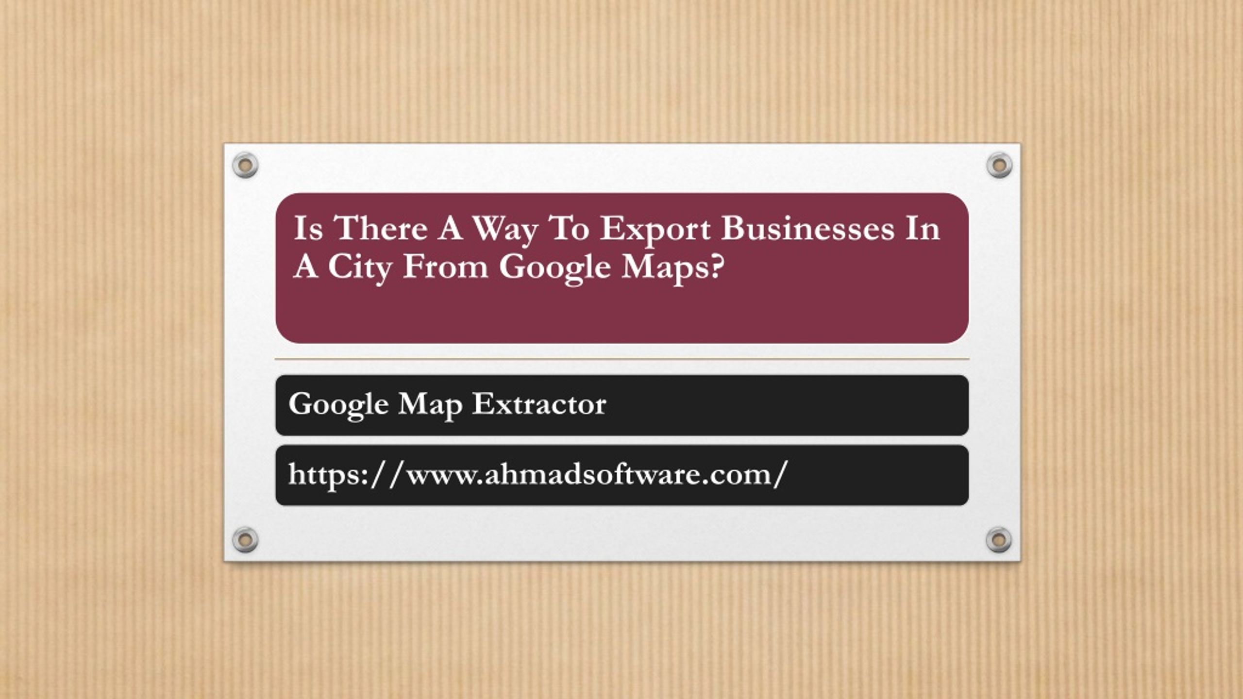 PPT - How to extract traffic data from google maps? PowerPoint ...