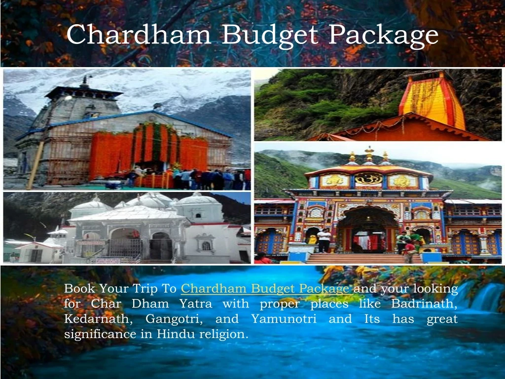 chardham budget package