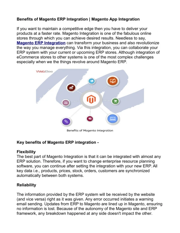 benefits of magento erp integration magento