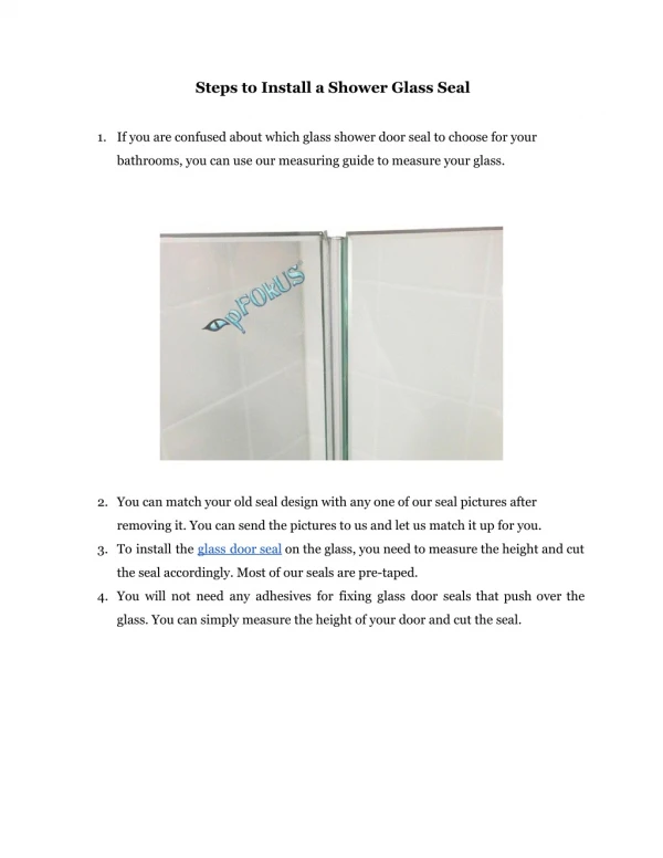 Best Framed Glass Shower Door Seals Replacement | pFOkUS