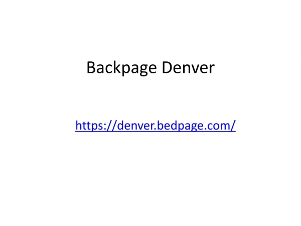 backpage denver