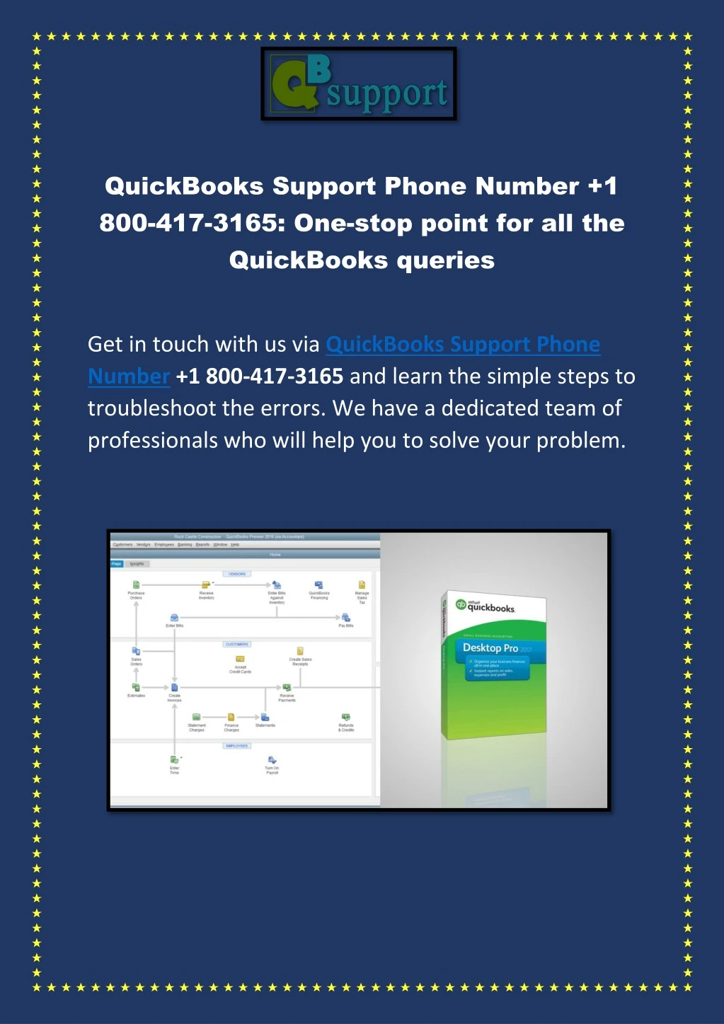 quickbooks support phone number 1 800 417 3165
