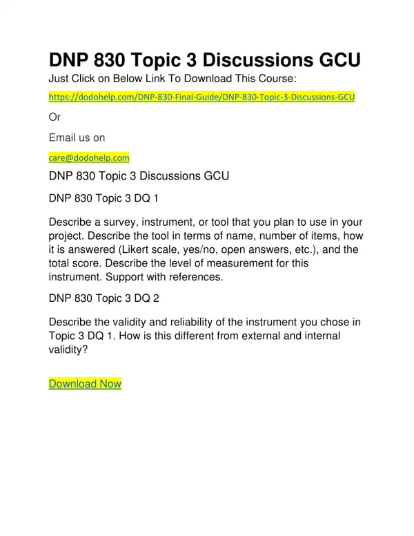 dnp 830 topic 3 discussions gcu just click