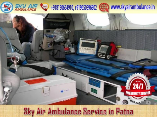 Pick Air Ambulance in Patna with World-Level Medical Care