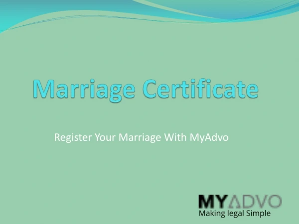 How to apply for Marriage Certificate