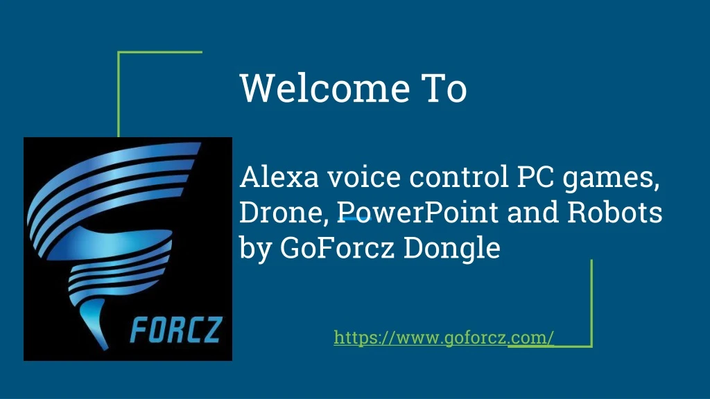 welcome to alexa voice control pc games drone powerpoint and robots by goforcz dongle