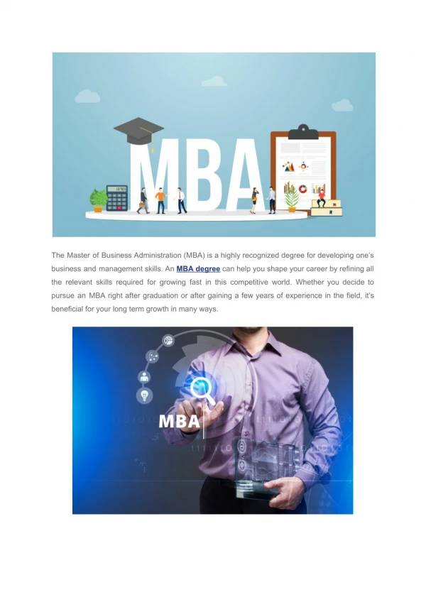 5 Most Beneficial Types of MBA Degree Programs - SPSU University