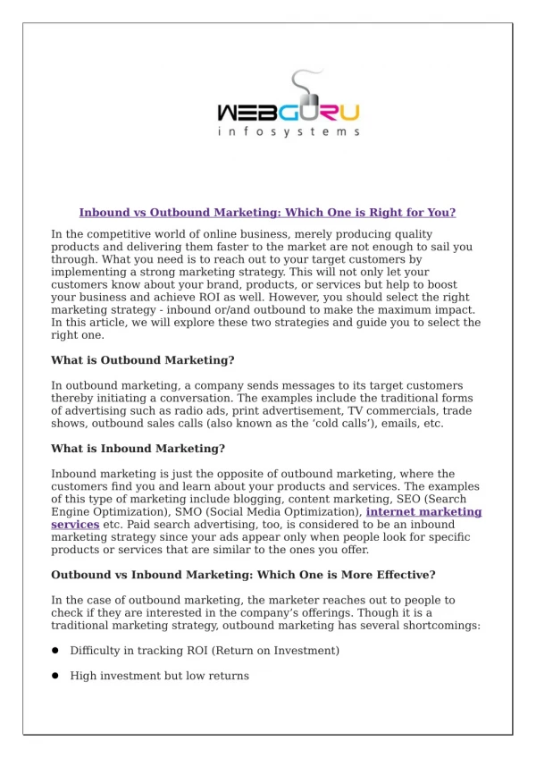 inbound vs outbound marketing which one is right