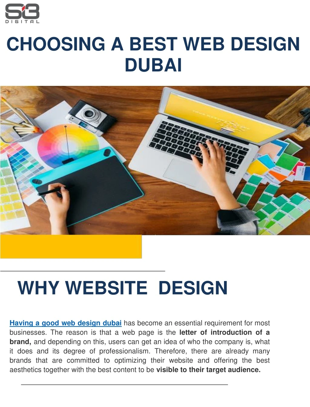 choosing a best web design dubai