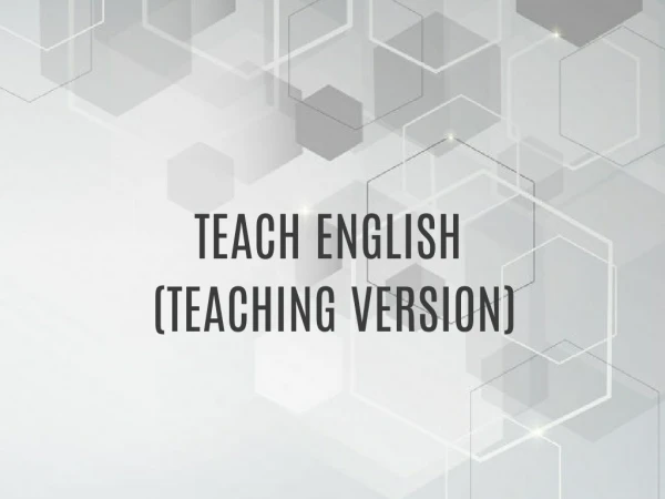 Learn English (Teaching Version)