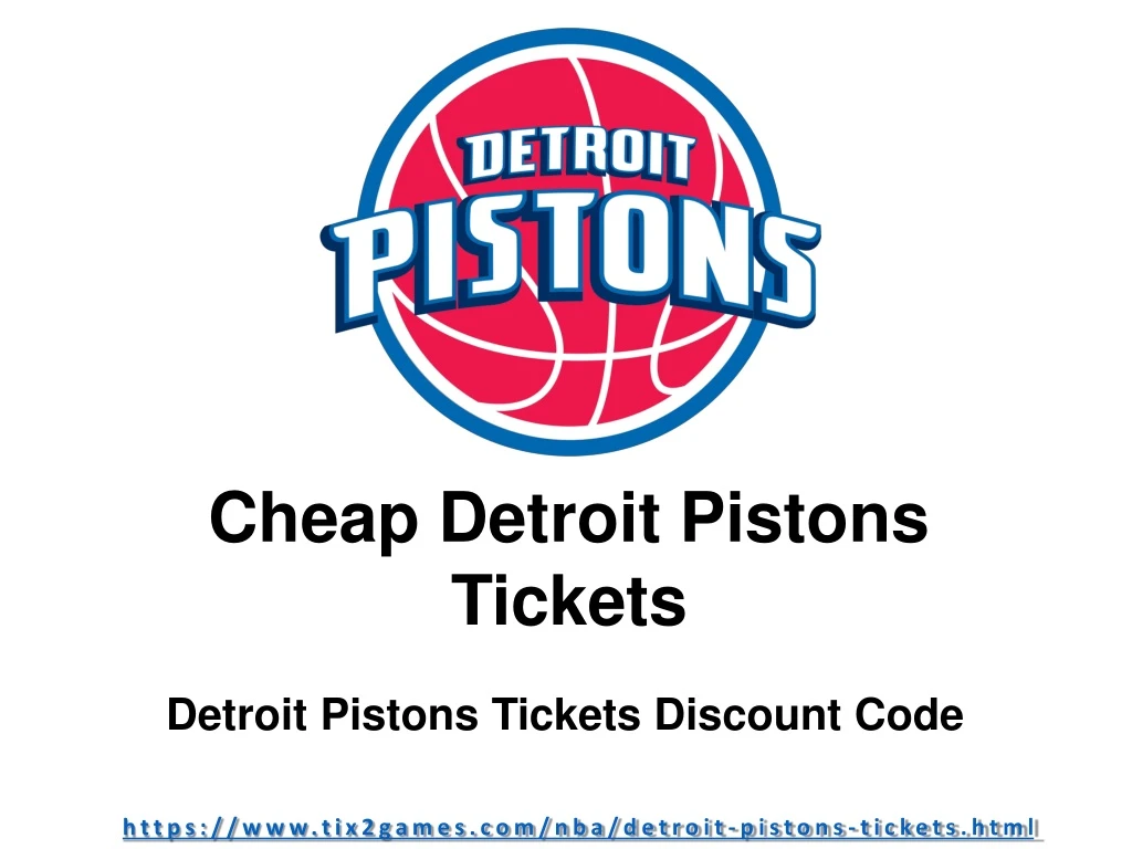 cheap detroit pistons tickets