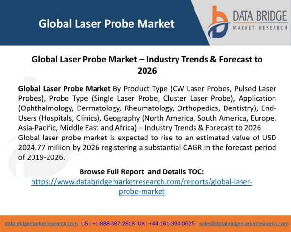 Global Laser Probe Market – Industry Trends & Forecast to 2026
