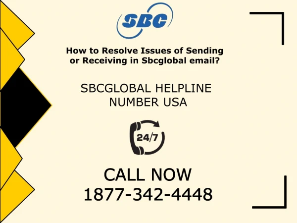 How to resolve issues of send or receive sbcglobal via email | Sbcglobal Customer Helpline Number 1877-342-4448