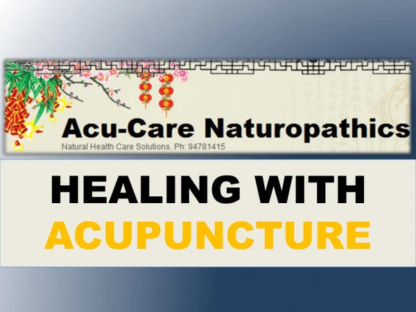 healing with acupuncture