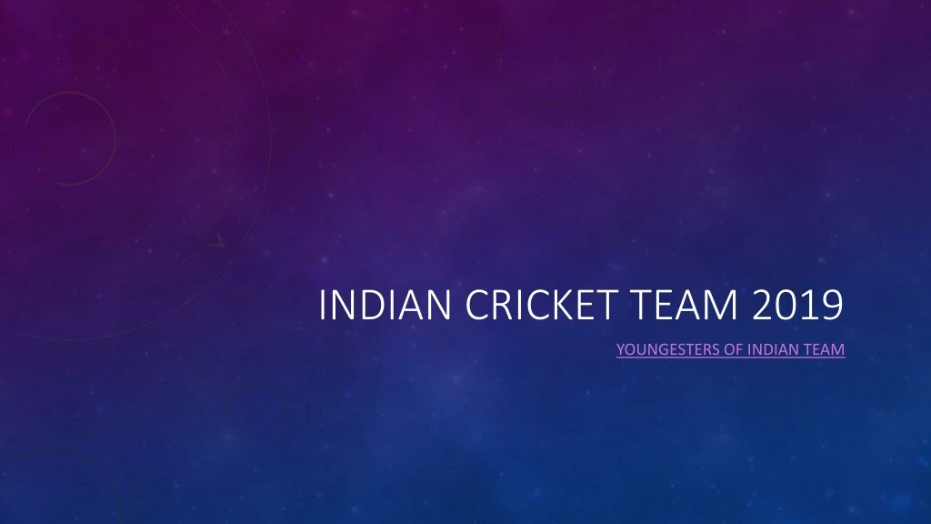 indian cricket team 2019
