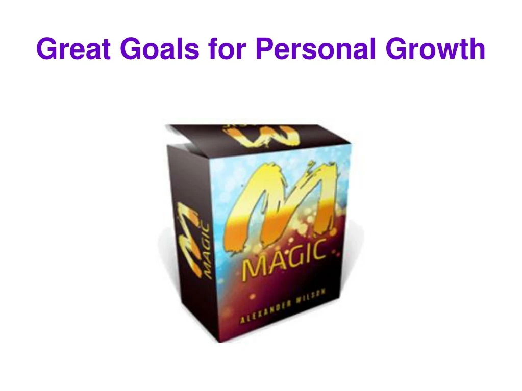 great goals for personal growth