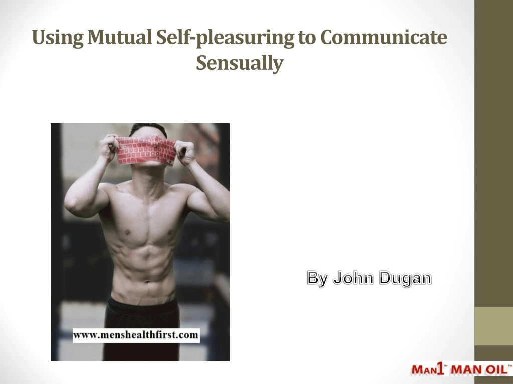 using mutual self pleasuring to communicate sensually