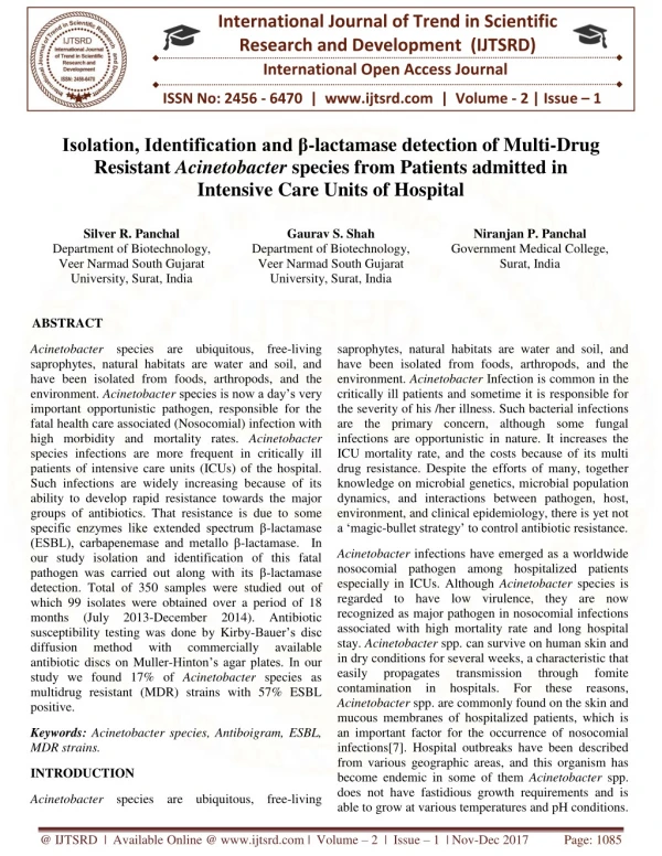 international journal of trend in scientific