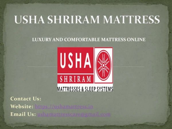 usha shriram mattress