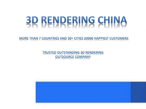 3d rendering china