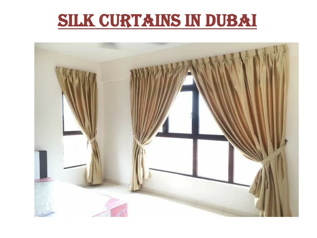 silk curtains in dubai