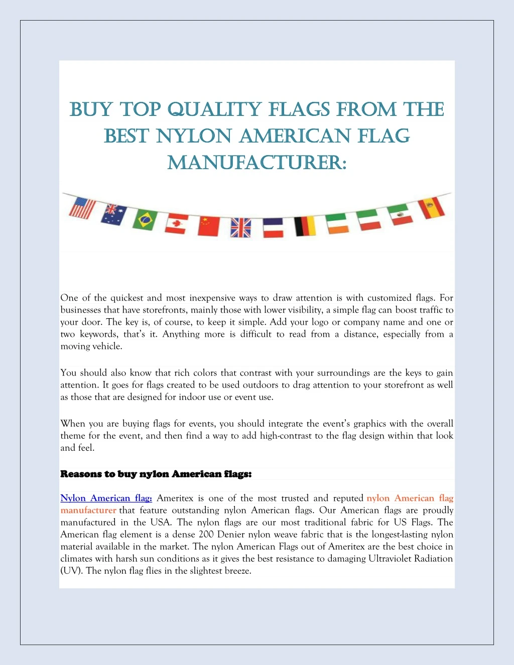 buy top quality flags from the buy top quality