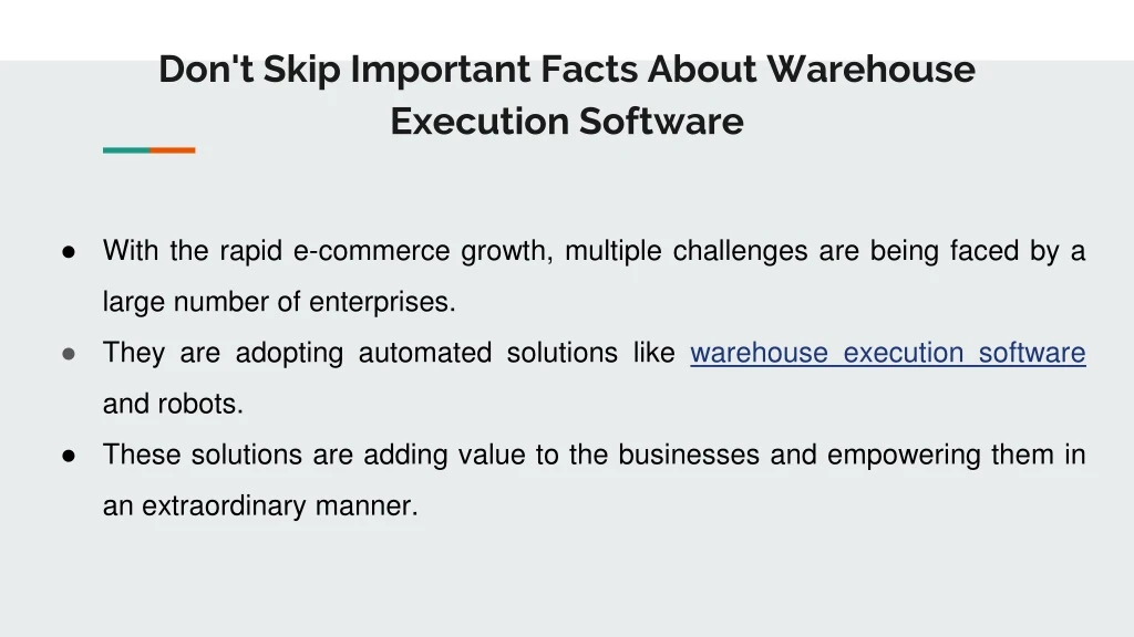 don t skip important facts about warehouse execution software