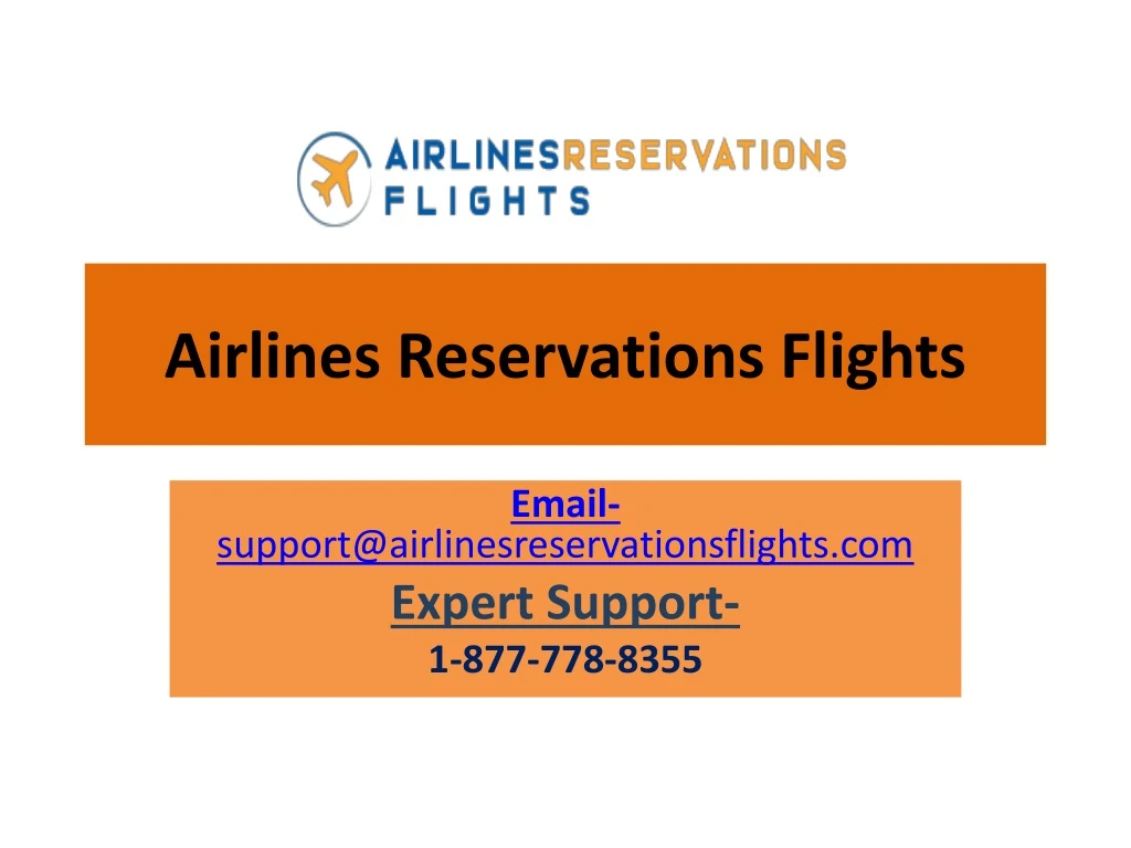 airlines reservations flights