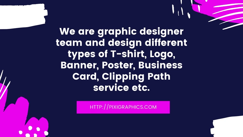 we are graphic designer team and design different