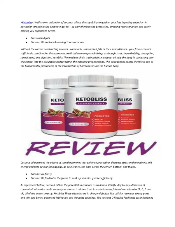 Ketobliss Reviews