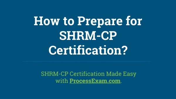 how to prepare for shrm cp certification